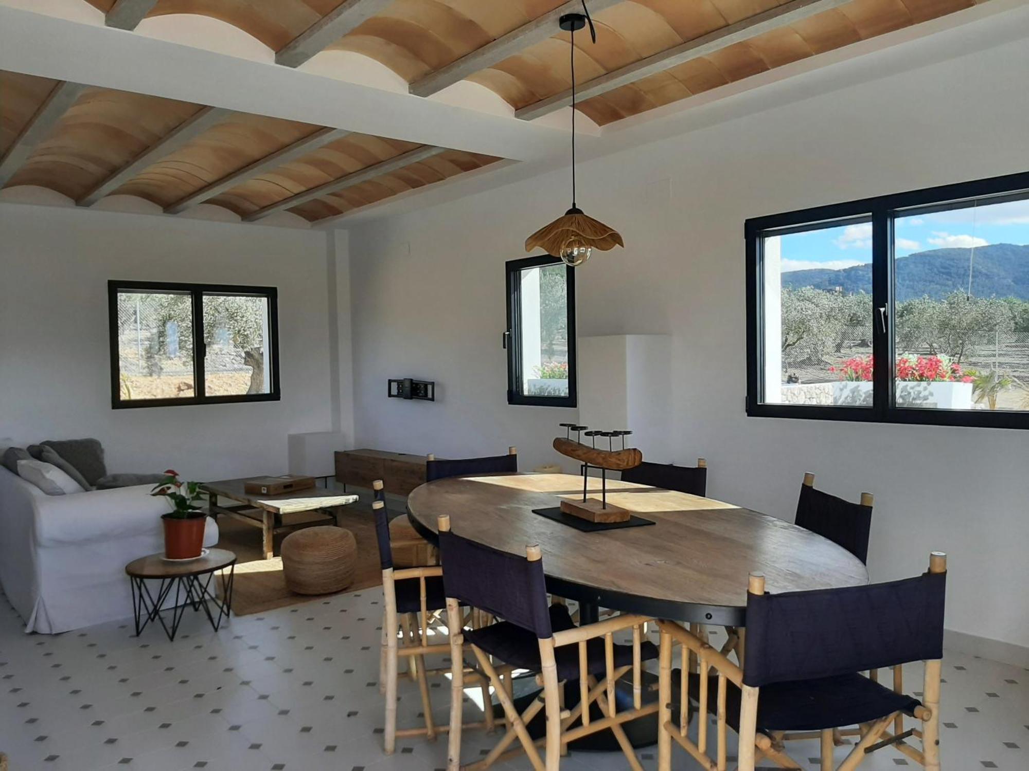 Casita Del Embalse Con Encanto Biar Bagian luar foto